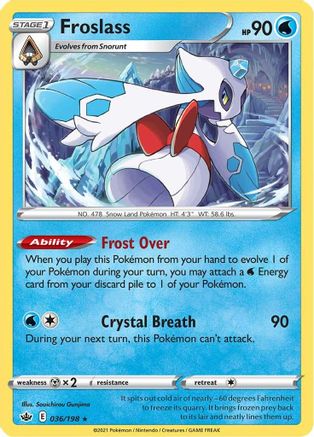 Froslass 36/198 - SWSH06 Chilling Reign Holofoil