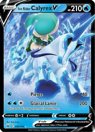 Ice Rider Calyrex V 45/198 - SWSH06 Chilling Reign Holofoil