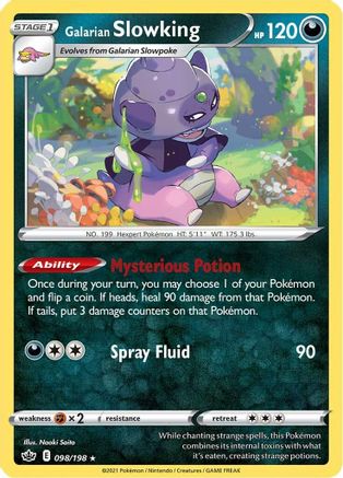 Galarian Slowking 98/198 - SWSH06 Chilling Reign Holofoil