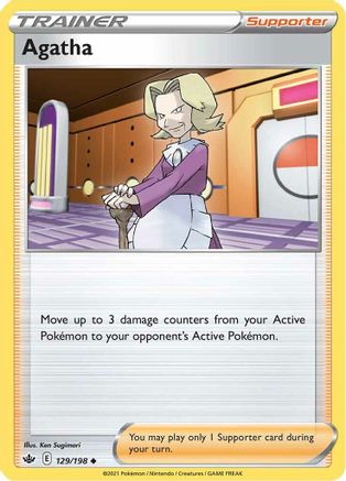 Agatha 129/198 - SWSH06 Chilling Reign Reverse Holofoil