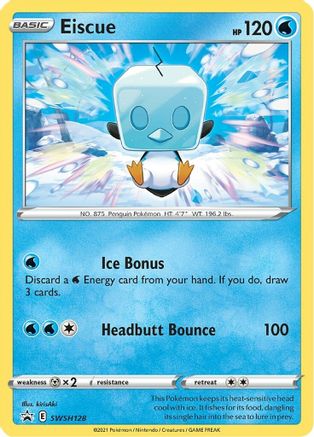 Eiscue - SWSH128 SWSH128/307 - SWSH Sword & Shield Promo Cards Holofoil