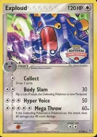 Exploud - 3/106 (National Championships) 3 - League & Championship Cards