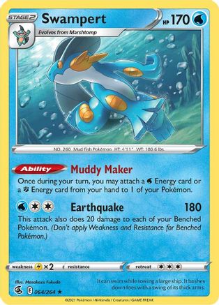 Swampert 64/264 - SWSH08 Fusion Strike Holofoil