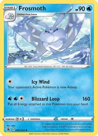 Frosmoth 85/264 - SWSH08 Fusion Strike Reverse Holofoil
