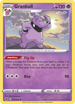 Granbull 116/264 - SWSH08 Fusion Strike