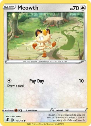 Meowth 199/264 - SWSH08 Fusion Strike