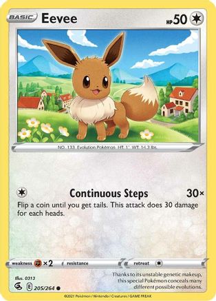 Eevee 205/264 - SWSH08 Fusion Strike