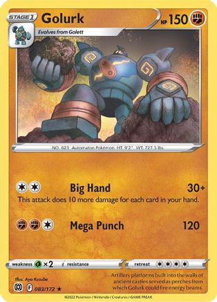 Golurk 83/172 - SWSH09 Brilliant Stars Reverse Holofoil