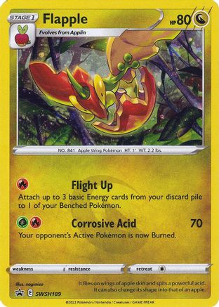 Flapple - SWSH189 SWSH189/307 - SWSH Sword & Shield Promo Cards Holofoil