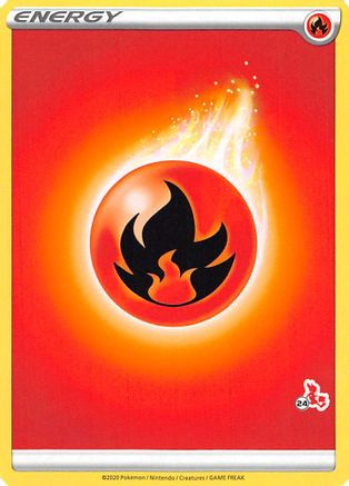 Fire Energy (#24 Cinderace Stamped) - Battle Academy 2022