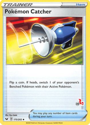 Pokemon Catcher - 175/202 (#49 Cinderace Stamped) 175 - Battle Academy 2022