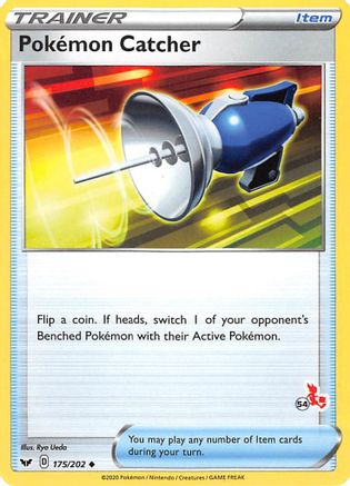 Pokemon Catcher - 175/202 (#54 Cinderace Stamped) 175 - Battle Academy 2022