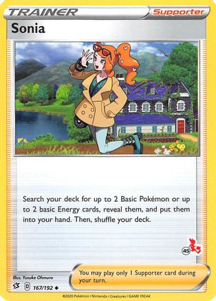 Sonia - 167/192 (#45 Cinderace Stamped) 167 - Battle Academy 2022