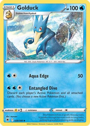 Golduck 29/189 - SWSH10 Astral Radiance Reverse Holofoil