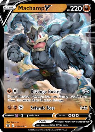 Machamp V 72/189 - SWSH10 Astral Radiance Holofoil