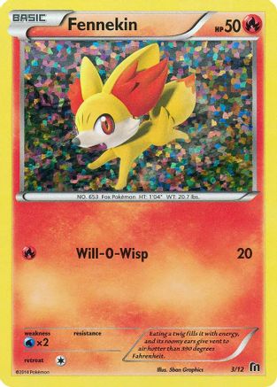 Fennekin - 3/12 3/12 - McDonalds Promos 2016 Holofoil