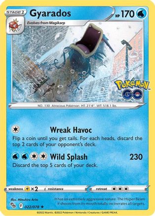 Gyarados 22/78 - Pokemon GO Reverse Holofoil
