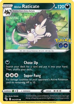 Alolan Raticate 42/78 - Pokemon GO