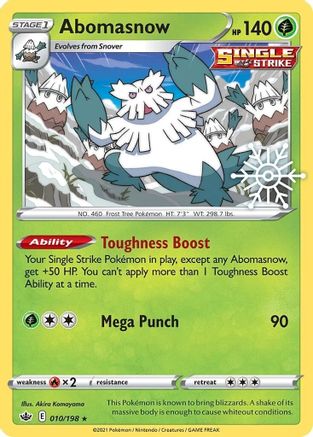 Abomasnow - 010/198 (Holiday Calendar) 10 - Miscellaneous Cards & Products Holofoil