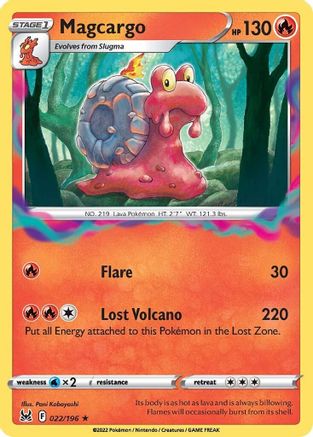 Magcargo 22/196 - SWSH11 Lost Origin Reverse Holofoil