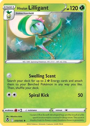 Hisuian Lilligant 10/195 - SWSH12 Silver Tempest Reverse Holofoil