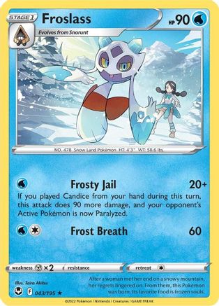 Froslass 43/195 - SWSH12 Silver Tempest Reverse Holofoil