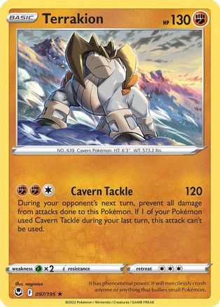 Terrakion 97/195 - SWSH12 Silver Tempest Holofoil