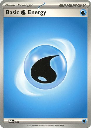 Basic Water Energy 3 - SV01 Scarlet & Violet Base Set Reverse Holofoil