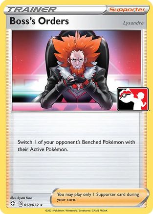 Boss's Orders - 058/072 58 - Prize Pack Series Cards Holofoil