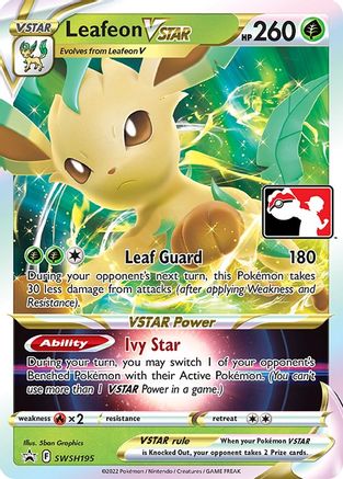 Leafeon VSTAR SWSH195 - Prize Pack Series Cards