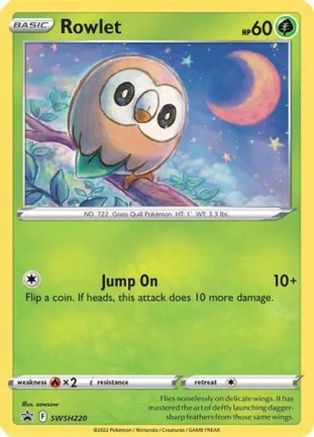 Rowlet - SWSH220 (Cosmos Holo) SWSH220 - Miscellaneous Cards & Products Holofoil