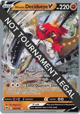 Hisuian Decidueye V - 2022 (Ondrej Skubal) 83 - World Championship Decks