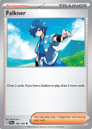 Falkner - 180/193 180 - SV02 Paldea Evolved Reverse Holofoil