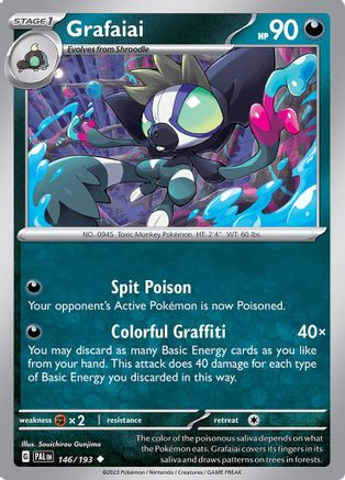 Grafaiai 146 - SV02 Paldea Evolved Reverse Holofoil