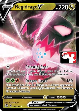 Regidrago V 135 - Prize Pack Series Cards Holofoil