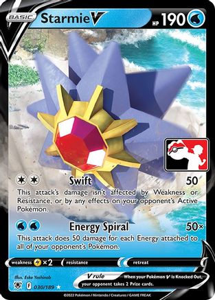 Starmie V 30 - Prize Pack Series Cards Holofoil