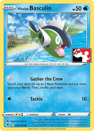Hisuian Basculin 43 - Prize Pack Series Cards Holofoil