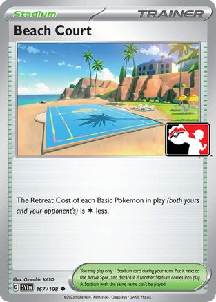 Beach Court 167 - Prize Pack Series Cards Holofoil