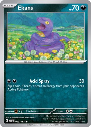 Ekans 23 - SV Scarlet & Violet 151 Reverse Holofoil