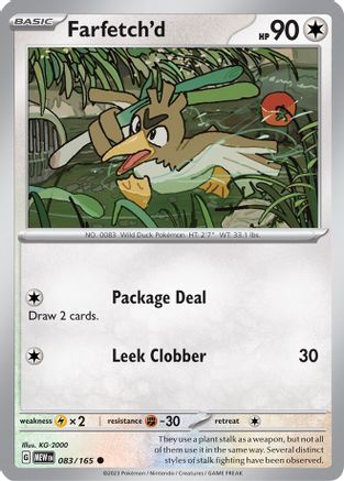Farfetch'd 83 - SV Scarlet & Violet 151 Reverse Holofoil