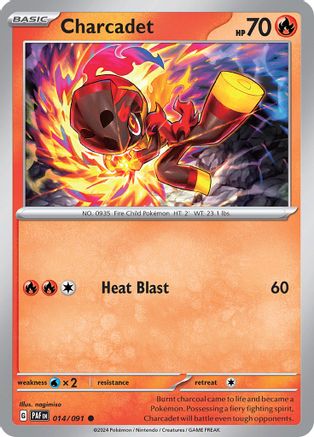 Charcadet - 014/091 14 - SV Paldean Fates Reverse Holofoil