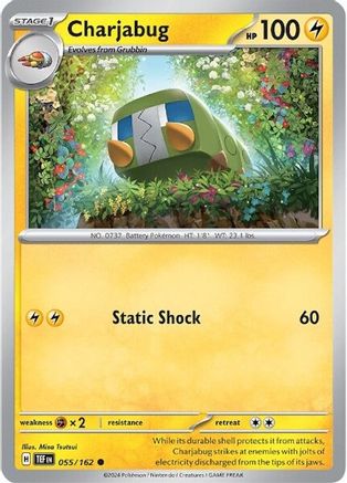 Charjabug - 055/162 55 - SV05 Temporal Forces Reverse Holofoil