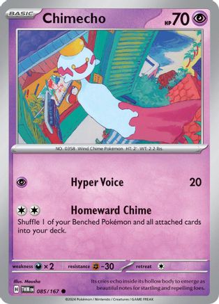 Chimecho - 085/167 85 - SV06 Twilight Masquerade Reverse Holofoil
