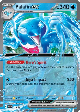 Palafin ex - 126 126 - SV Scarlet & Violet Promo Cards Holofoil