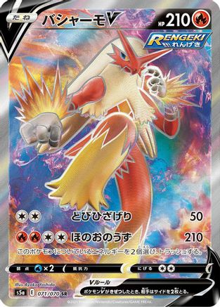 Blaziken V - 071/070 (071/070) - S5a Peerless Fighters Holofoil