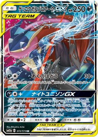 Greninja & Zoroark GX - 072/173 (072/173) - SM12a TAG TEAM GX Tag All Stars Holofoil