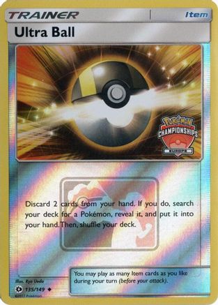 Ultra Ball - 135/149 (Europe Championships) 135 - League & Championship Cards Reverse Holofoil