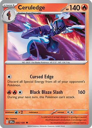 Ceruledge - 035/191 35 - SV08 Surging Sparks Reverse Holofoil