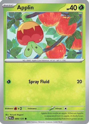 Applin 9 - SV Prismatic Evolutions Reverse Holofoil