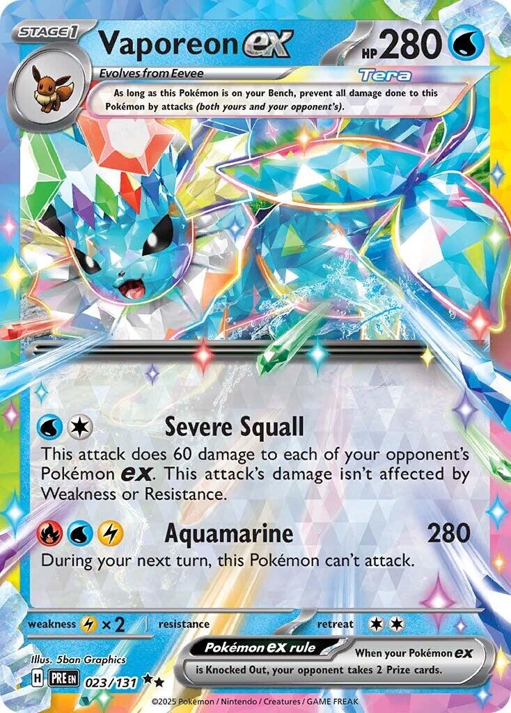 Vaporeon ex - 023/131 [PRE]